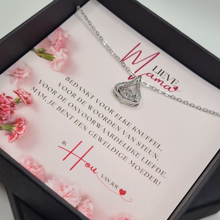 ONVOORWAARDELIJKE LIEFDE | BEDANKT MAMA | LUXE ZIRKONIA KETTING