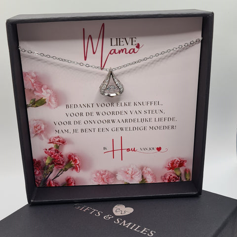 ONVOORWAARDELIJKE LIEFDE | BEDANKT MAMA | LUXE ZIRKONIA KETTING